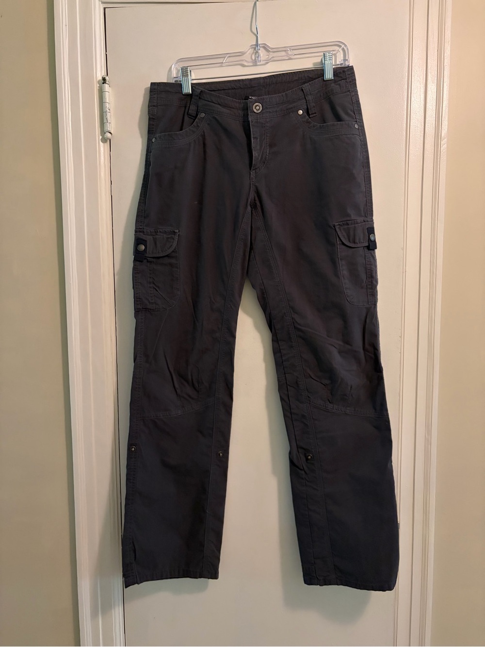 Kuhl Splash Roll Up Cargo Outdoor Hiking Tactical Pant Dark Gray Size 10 Regular